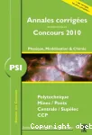 Annales corrigées des problèmes aux concours 2010 vignette